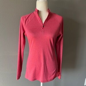 Mammut 1/4 Zip Pullover Top Wool Blend Pink